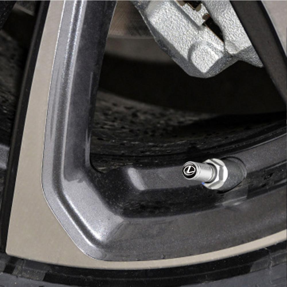 AHN4 Car Accessories Car Tire Valve Cover Wheel Air Protection Caps For Lexus CT200h NX300h RX300 RX330 EX300h F Sport IS RX NX ES LS