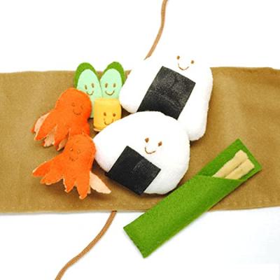 Play with Your Handmade Cloth Play Rice Ball Set [Handicraft Kit] Let's Kids!