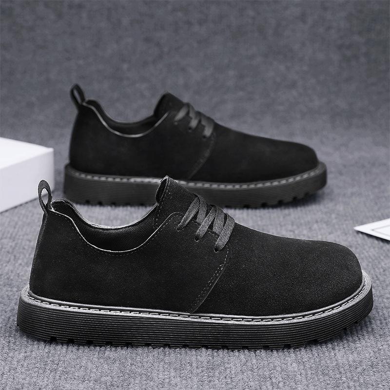 Leather shoes matte British style soft-soled shoes business casual non-slip and wear-resistant