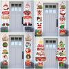 Multicolor Merry Christmas Door Hanger Santa Clause Christmas Tree Ornament Home Decoration