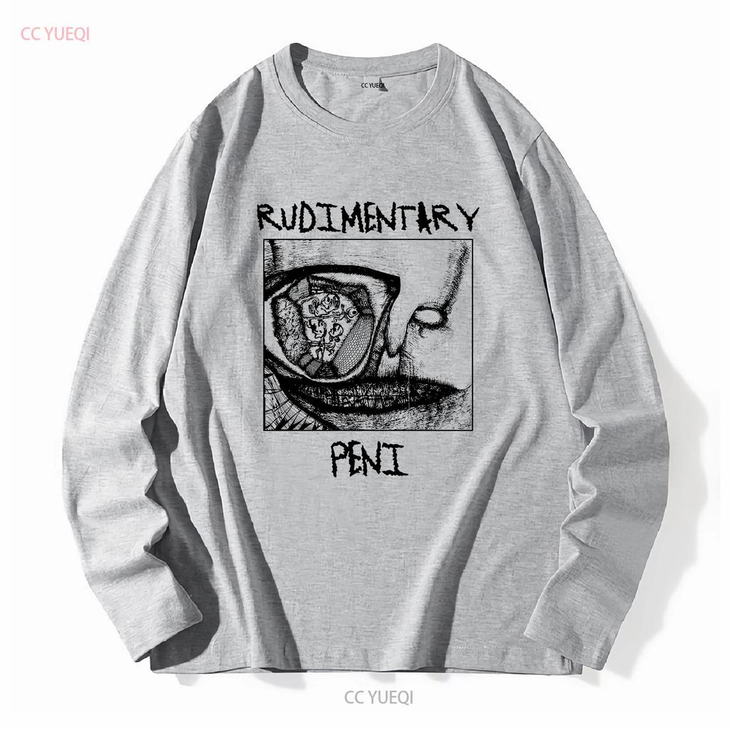 Rudimentary Peni T Shirt No More Pain Music Fashion Top Vintage Black Vintage Washed Graphic Homme Breathable Comfortable