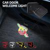 1/2Pcs For Abarth 500 Punto Bravo Tipo 595 Scorpion Logo Car HD Projector Lamp LED Auto Door Welcome Light Interior Decoration