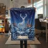 1 Manta de Franela con Estampado de Dibujos Animados, Alta Calidad, Cómoda para Todas las Estaciones, Decoración del Hogar, Calidez y Confort, Perfecta para Regalo de Navidad o Cumpleaños