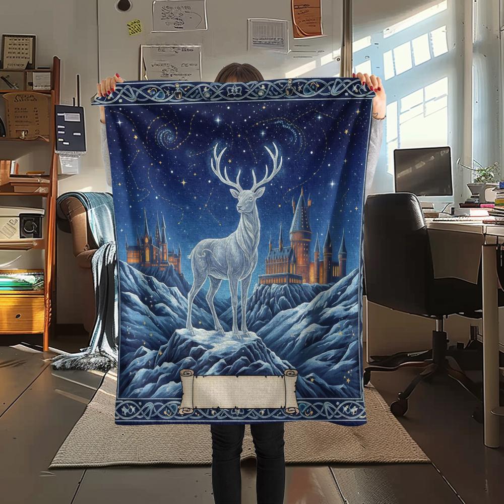 1 Manta de Franela con Estampado de Dibujos Animados, Alta Calidad, Cómoda para Todas las Estaciones, Decoración del Hogar, Calidez y Confort, Perfecta para Regalo de Navidad o Cumpleaños