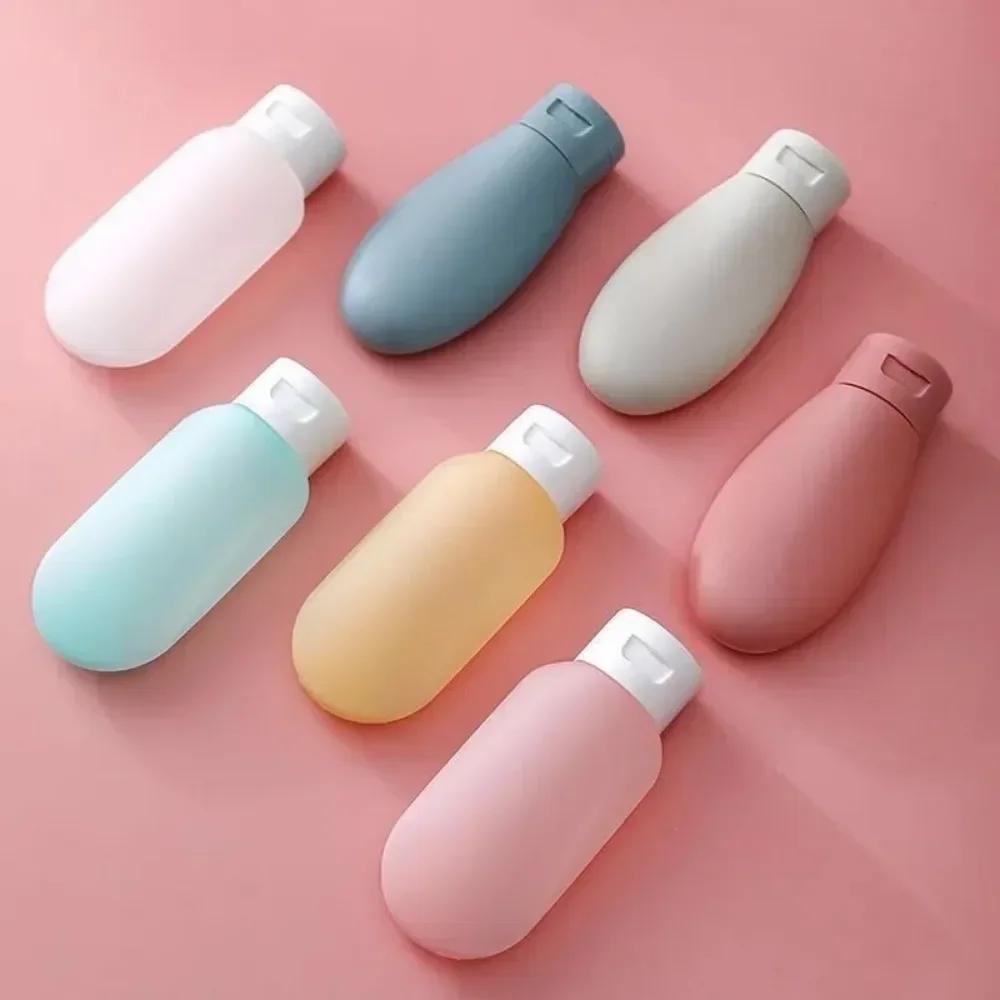 3/4Pcs Travel Botttles Set Refillable Bottle Cosmetic Containers 60ml Cream Lotion Shampoo Travel Dispenser Squeeze Tube Makeup