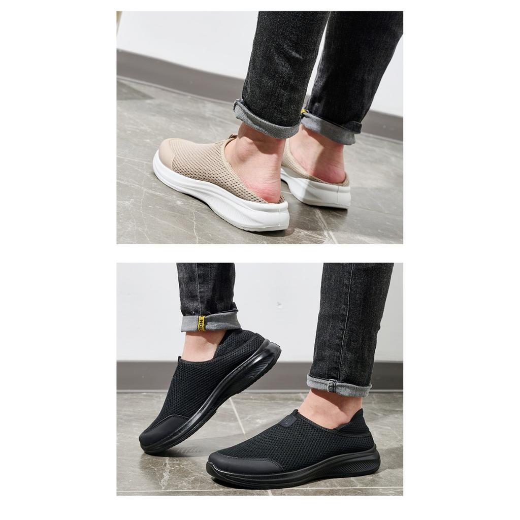 Spring and Summer New Women's Shoes, Mosquito Repellent Mesh Breathable Comfortable Soft Soled Men's Shoes, Wear Lightweight Casual Flyknit Shoes