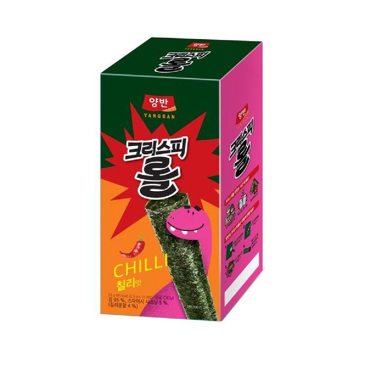 Authentic Korean Crispy Seaweed Roll Snack – Teriyaki / Chili / Mixed Bundle (25g × 2 packs)