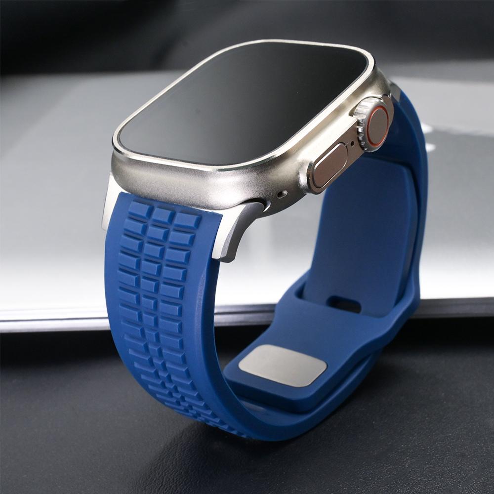 Ultra Silicone Band for Apple Watch Ultra 3 2 Series 11 10 9 8 7 Se 6 Man Sports Strap for Iwatch 49mm 46mm 44mm 45mm Adjustable