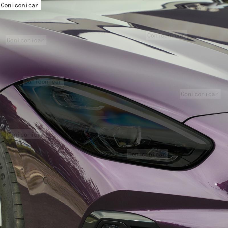 For BMW Z4 G29 - Car Headlight Smoked Black TPU Protective Film Front Light Tint Change Color Sticker Accessories