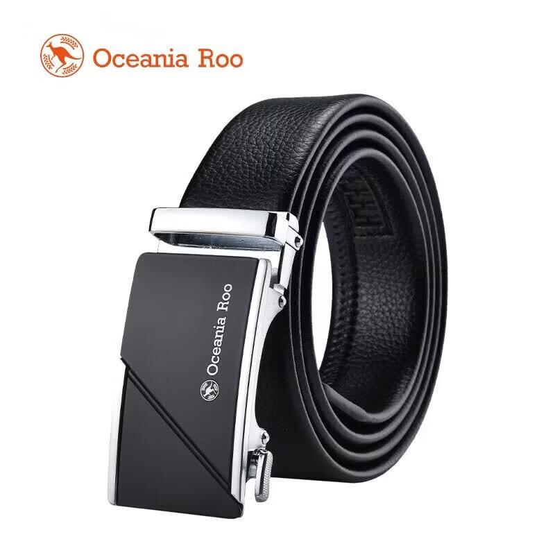 OCEANIA ROO Men s Automatic Buckle Leather Belt