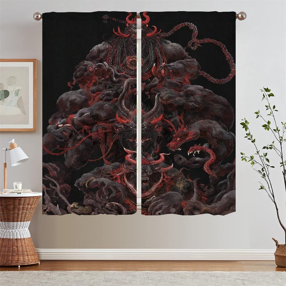 

2Thea Toffee Tentacles Подхваты для кухонных штор Элегантные шторы для комнаты по акции Бесплатная доставка Готовые шторы Дешевые шторы-завитки W50xH70cmx2pcs-CL