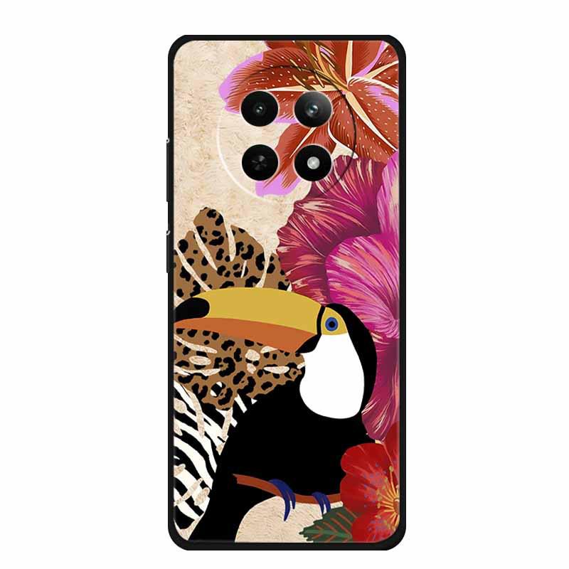 Realme 12 5G Phone Case: Embossed Color Painting, Drop-proof with Concave-convex Texture - 1 Piece