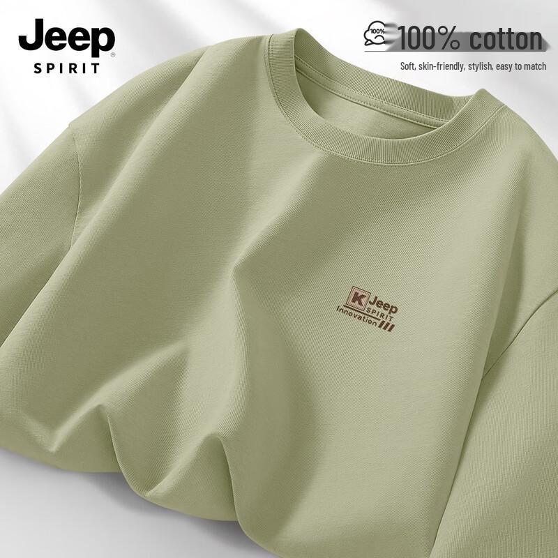 JEEP SPIRIT Men s Long Sleeve Round Neck Cotton T-Shirt L