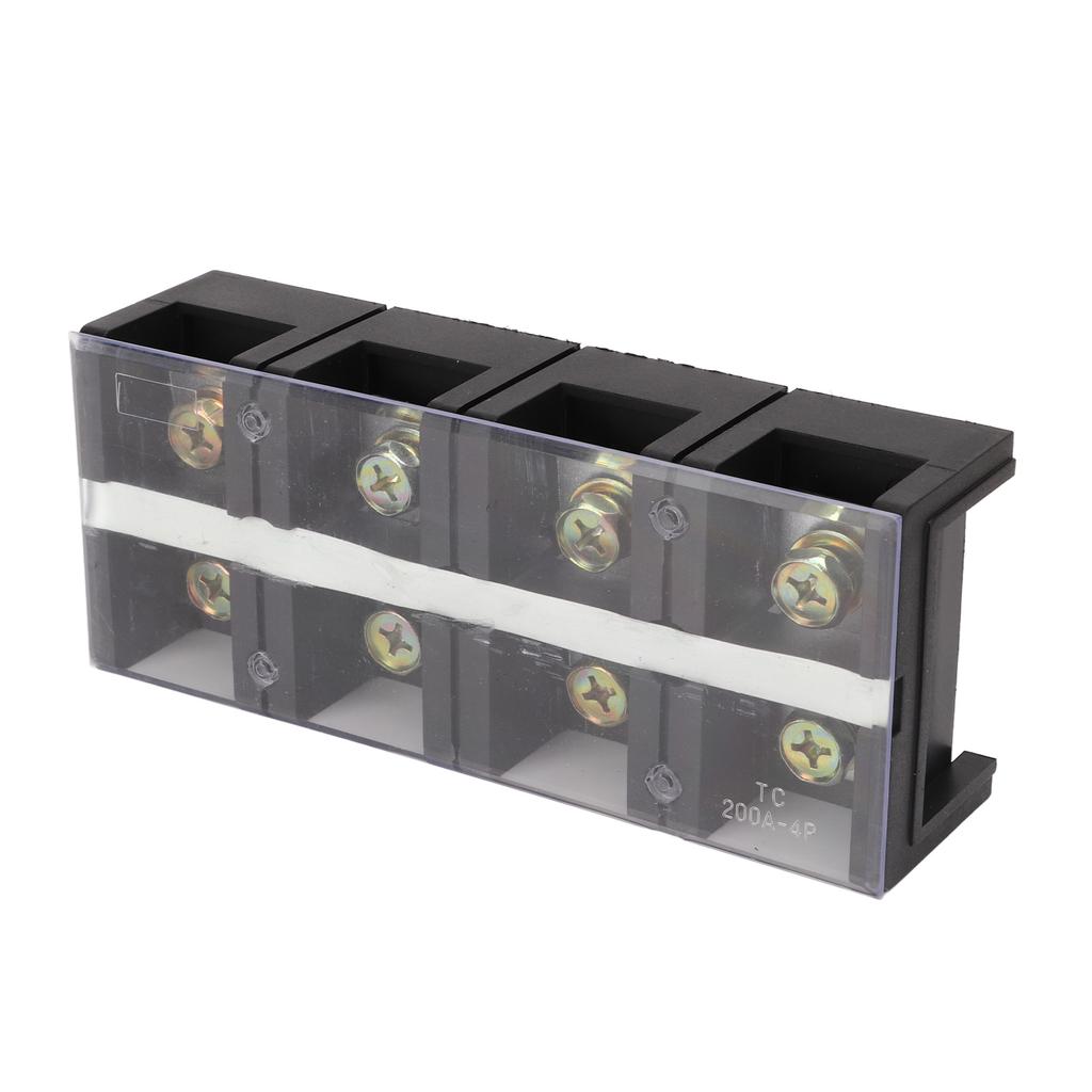 Terminal Strip Dual Row High Current Screw Terminal Block with PC Cover for Lighting Power
