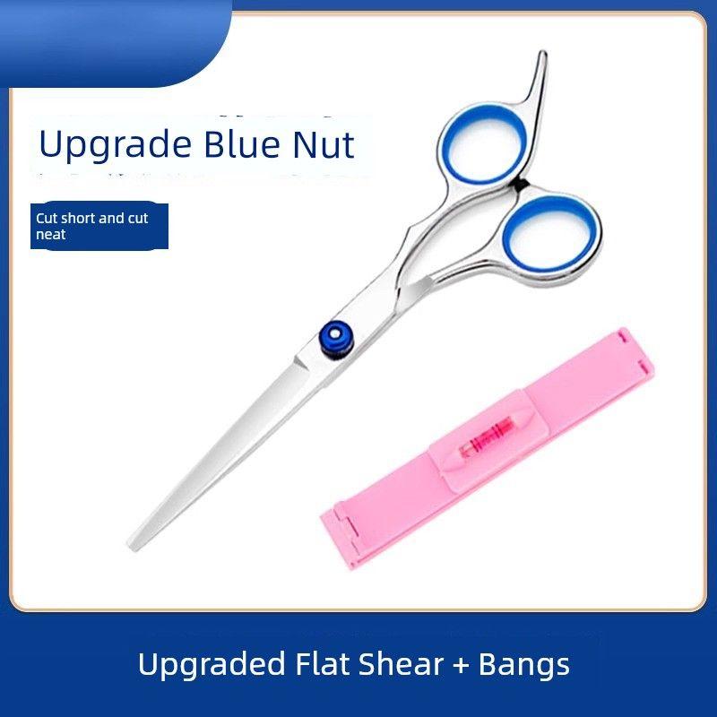 

Hairdressing Scissors Hair Cutting Scissors Professional Thinning Shear Bangs Tools For Home Special Scissors for Hair Cutting Sharp New Upgrade-Flat Shear + Bangs Handy Gadget