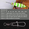 10Pcs Fishing Swivels with Locking Snap Fishing Line Hook Connectors Round Bearing Swivels Fishing Snap Fishing Swivels