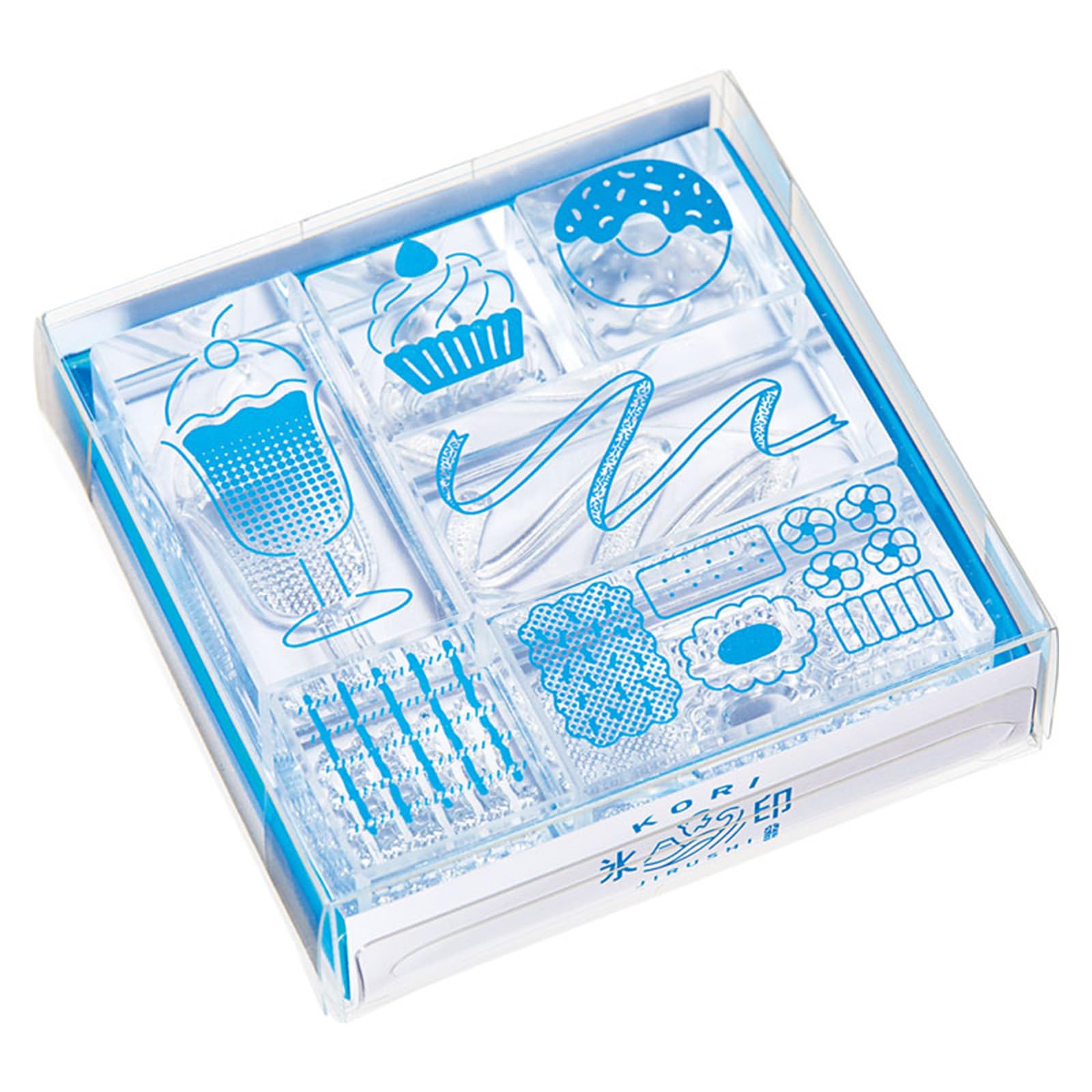 King Jim Transparent Stamp Set Sweets Set  Ice Stamp  6-Piece CLSS-004