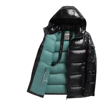 Herbst- und Winterglänzend abnehmbare Mütze Herren Stehkragen Leichte Freizeit Baumwolljacke für junge und mittelalte Leute