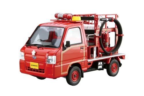 Aoshima Bunka Kyozai (AOSHIMA) The Model Car 1/24 Subaru TT2 Sambar Fire Engine '11 Plastic Model