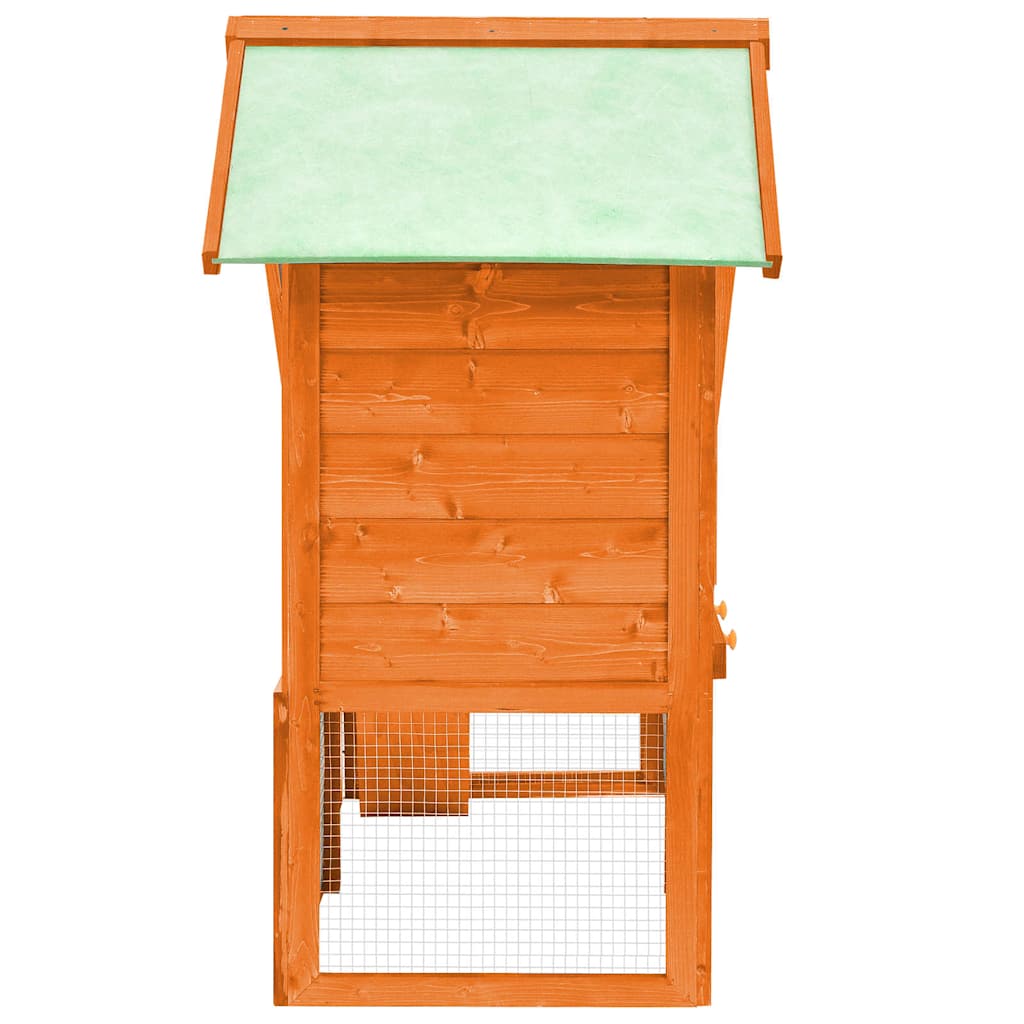 Vidaxl Gabbia per Conigli, 140X63X120 Cm, Legno di Abete