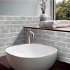 European Retro Tile Sticker PVC Self-Adhesive Kitchen Bathroom Waterproof Wall Decoration Brick Pattern Wallpaper 15x30cm 6pcs