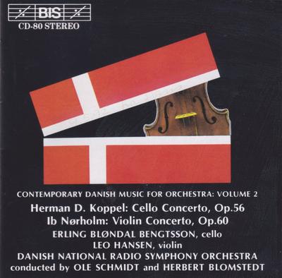 CD HERBERT BLOMSTEDT, OLE SCHMIDT, DAN - Koppel: Cello Concerto, Etc.  BISCD80 BIS 1992 Sweden Classical Used