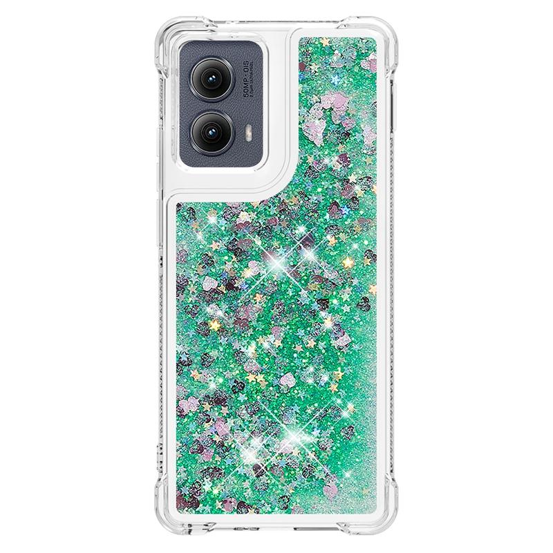 Edge 5G 2024 Case on For Fundas Motorola Edge 2024 Cover Bling Glitter Dynamic Liquid Case For Moto Edge2024 5G Phone Cases Etui