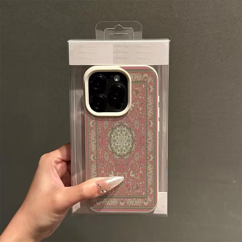 Elegant Lichee Leather Pattern Phone Case For Samsung A57 A36 A26 A07 A55 A35 A16 A06 A54 A34 A25 A24 A15 A14 05 5G Pink Pattern