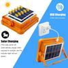 Portable LED Work Solar Light Rechargeable Flood Light IP66 Waterproof Outdoor Working Light for Camping Emergency Repair Light