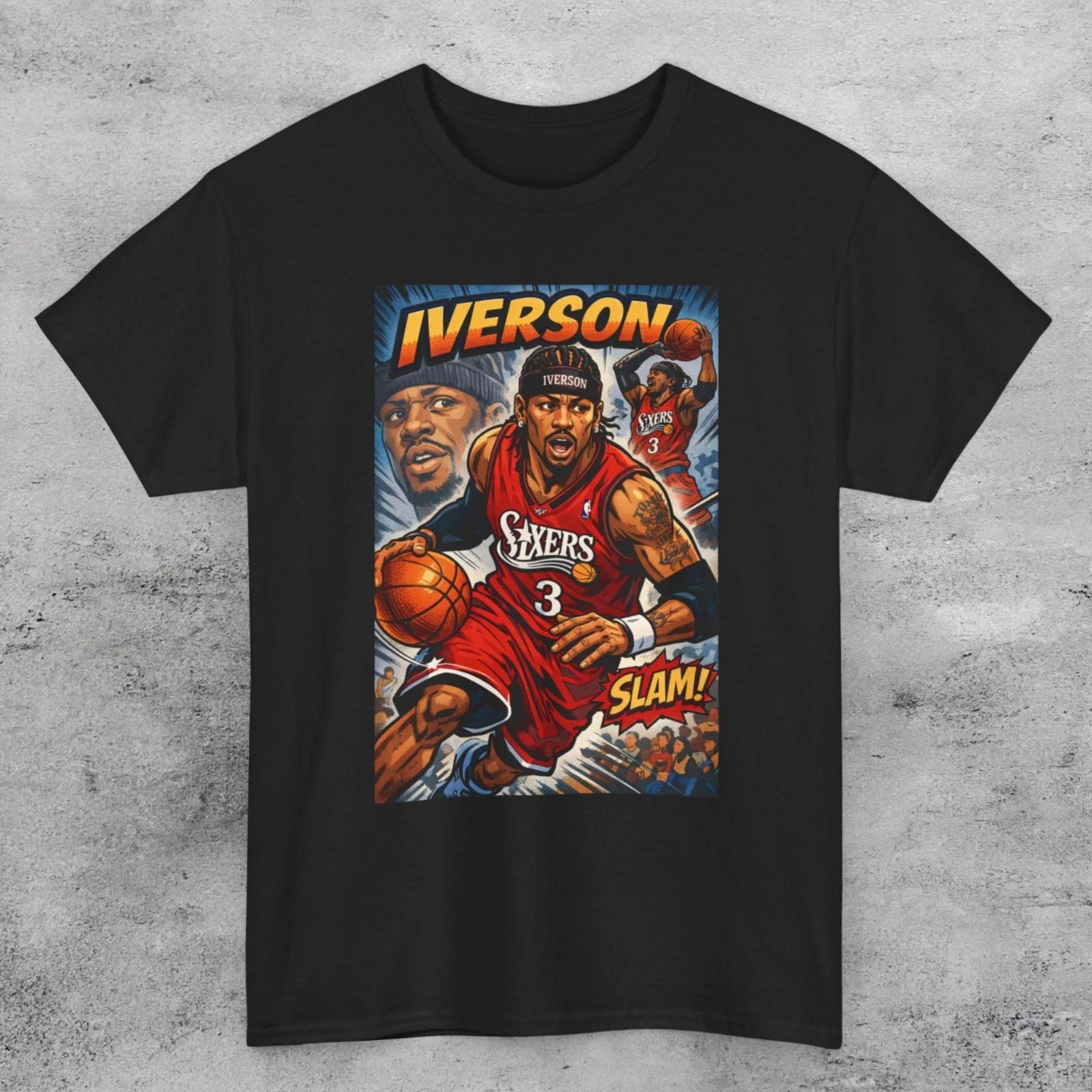 ALLEN IVERSON PHILLY Vintage Style Unisex T SHIRT M