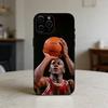 basketball michael J-jordan     Phone Case For iPhone 17,16,15,14,13,12,11 Plus,Pro Max,SE4Soft Silicone Black Cover