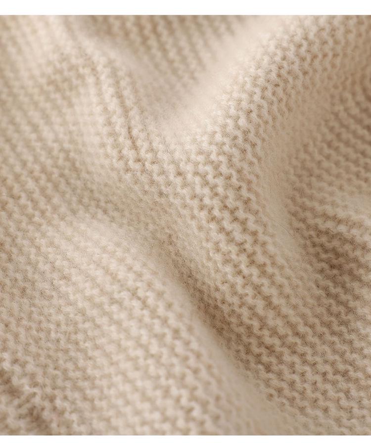 Damen 100% Reines Kaschmir Strickmütze - Lässig, Vielseitig, Einfarbig, Warmes Modeaccessoire