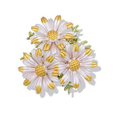 Neue personalisierte Gänseblümchenbrosche mit niedlichen Blumen Japanischer Blendschutzstift Atmosphärische Hanfu-Bekleidungsaccessoires