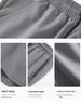 Men's Black Ice Silk Casual Sports Shorts - Loose Fit, Cool Five-Point Stretch.