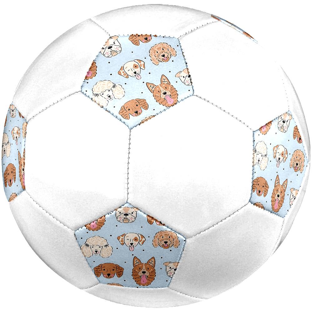 1PC Dogs Blue Background Soccer Ball Size 5 Football Machine Sewn Indoor/Outdoor Universal Football A104