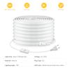 Fireproof Silicone LED Neon Light Strip 220V EU Plug In Self-Adhesive Even Glow COB LED Tape For Room Kitchen Outdoor Garden