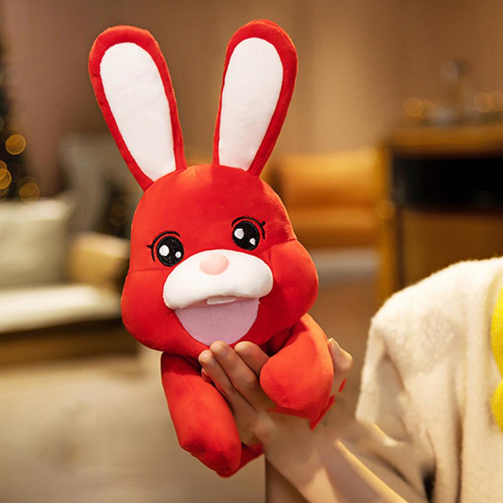 Animal Hand Puppet Rabbit Hand Puppet Telling Story Doll Toy Rabbit Glove Puppets Learning Aid Toys Kids Gifts