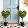 Heart Shape Plants, Artificial, Suitable For Easter Porch Decoration Outdoor Indoor