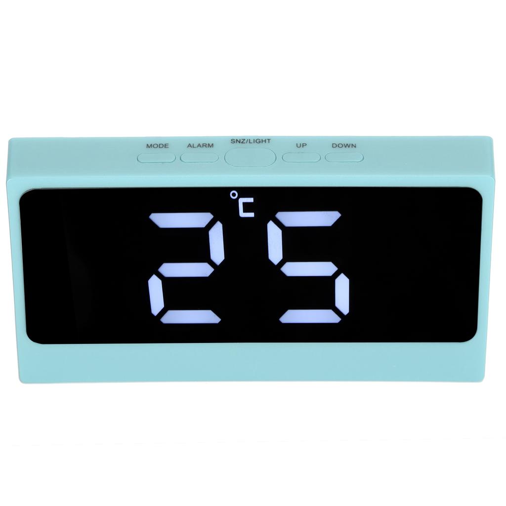 LED Digital Alarm Clock Silent Smart Temperature Date Luminous LargeScreen Desktop Makeup