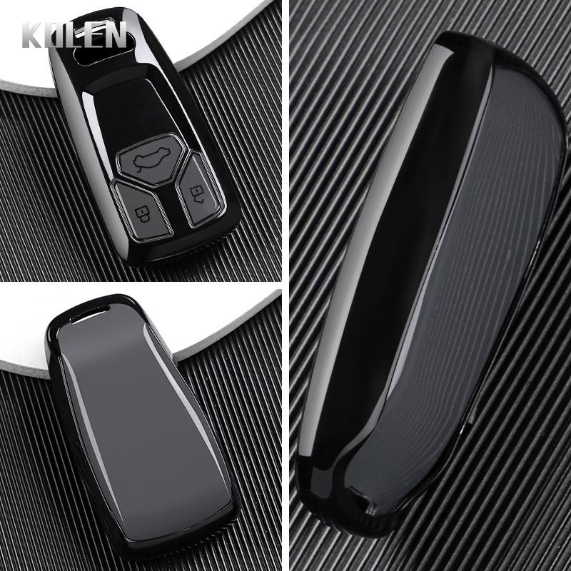 Premium TPU Car Remote Key Case Cover Shell for A4 B9 A5 A6L A6 S4 S5 S7 8W Q7 4M Q5 TT TTS RS Coupe Keychain Accessories