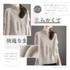 Z8two High Long Pullover Check Loose Perfect for or Winter Women's Sweater, Neck, Sleeve, Mid-Length, Top, Pattern, Fit, Stylish, Cute, Commuting,
