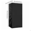 Upright Refrigerator Cover Oxford Cloth Vertical Fridge SilverCoated 56x59x87cm