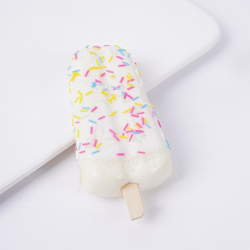 Soft Fake Popsicle Ice Cream Toys With Colorful Sprinkles Reusable For New Year Party Decor Food Model Teaching Aids