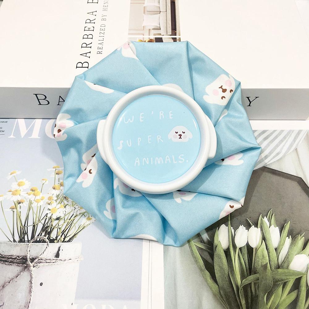 Cloth Ice Pack Pain Relief Folding Ice Pack Cartoon Reusable Leakproof Hot Water Bag Cold and Hot Compress Physiotherapy Bag