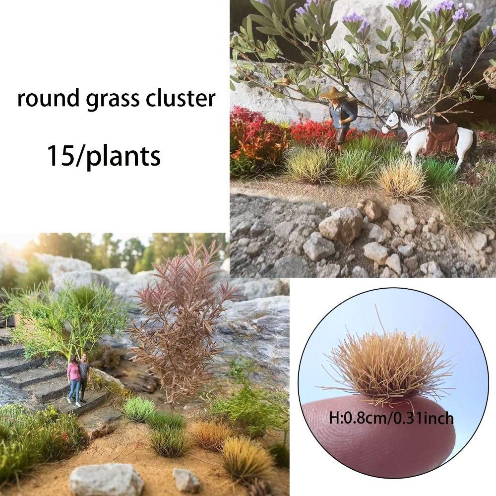 Simulation Miniature Grass Cluster Model Miniature DIY Sand Table Grass Cluster  Home Garden