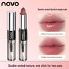 2-in-1 Double-Ended Lipstick: Hydrating, Long-Lasting, Waterproof, Non-Stick with Setting Spray