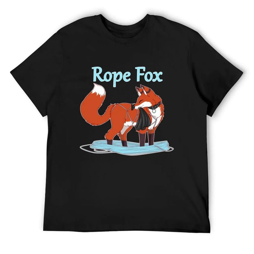 Rope Fox T-Shirt vintage quick drying Louboutins graphic t shirts shirts men