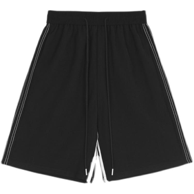 

Женские полосатые широкие повседневные летние шорты 2XL чёрный