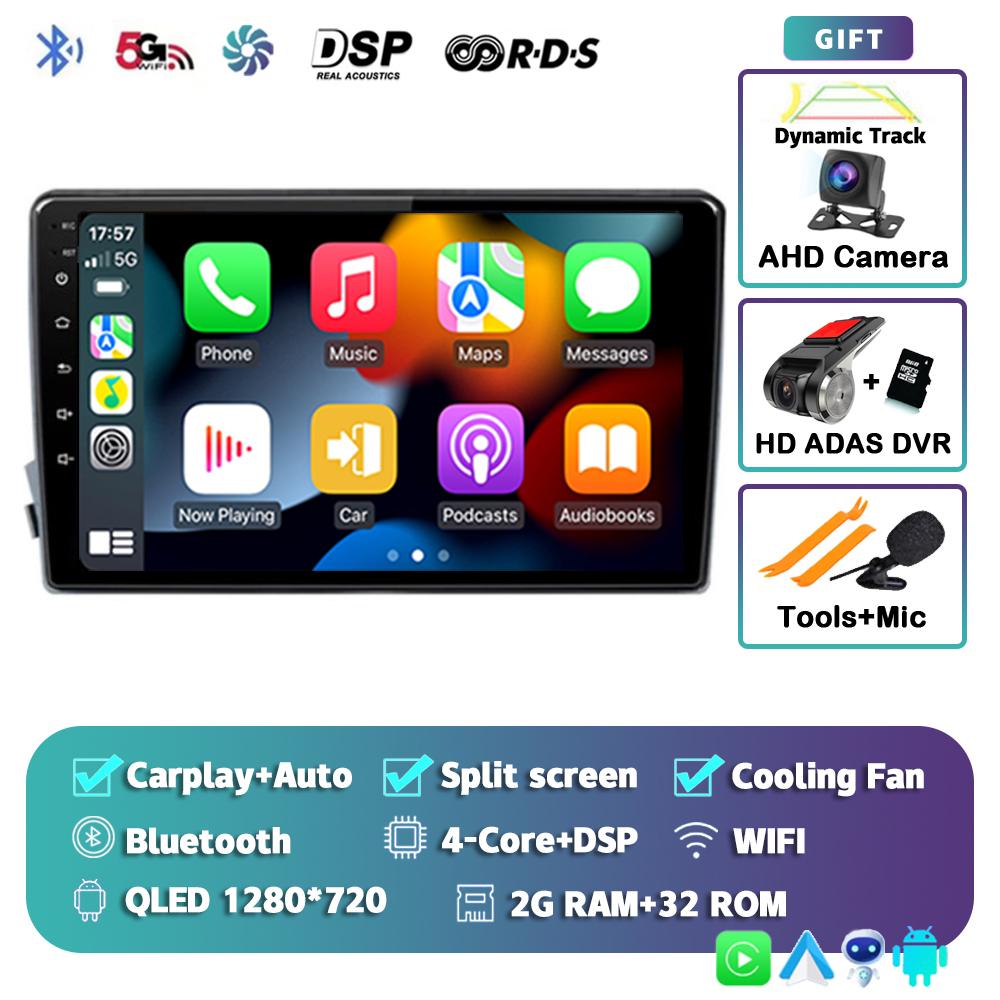 Android 14 Carplay Auto 4G+WIFI Car Radio For SSangyong Actyon Kyron 2005-2011 Multimedia Video Player Navigation GPS Stereo DSP