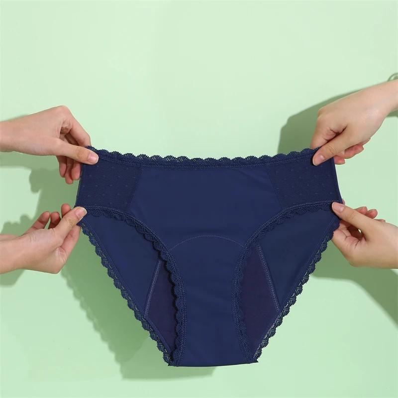 Bikini Bottoms for Women Menstruation Swim Shorts Bikini Bottoms Summer Solid Mid Waist Sexy Soft Lingerie for Lady